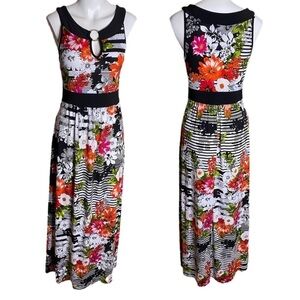 Elie McCarthy Floral Maxi Dress Size S